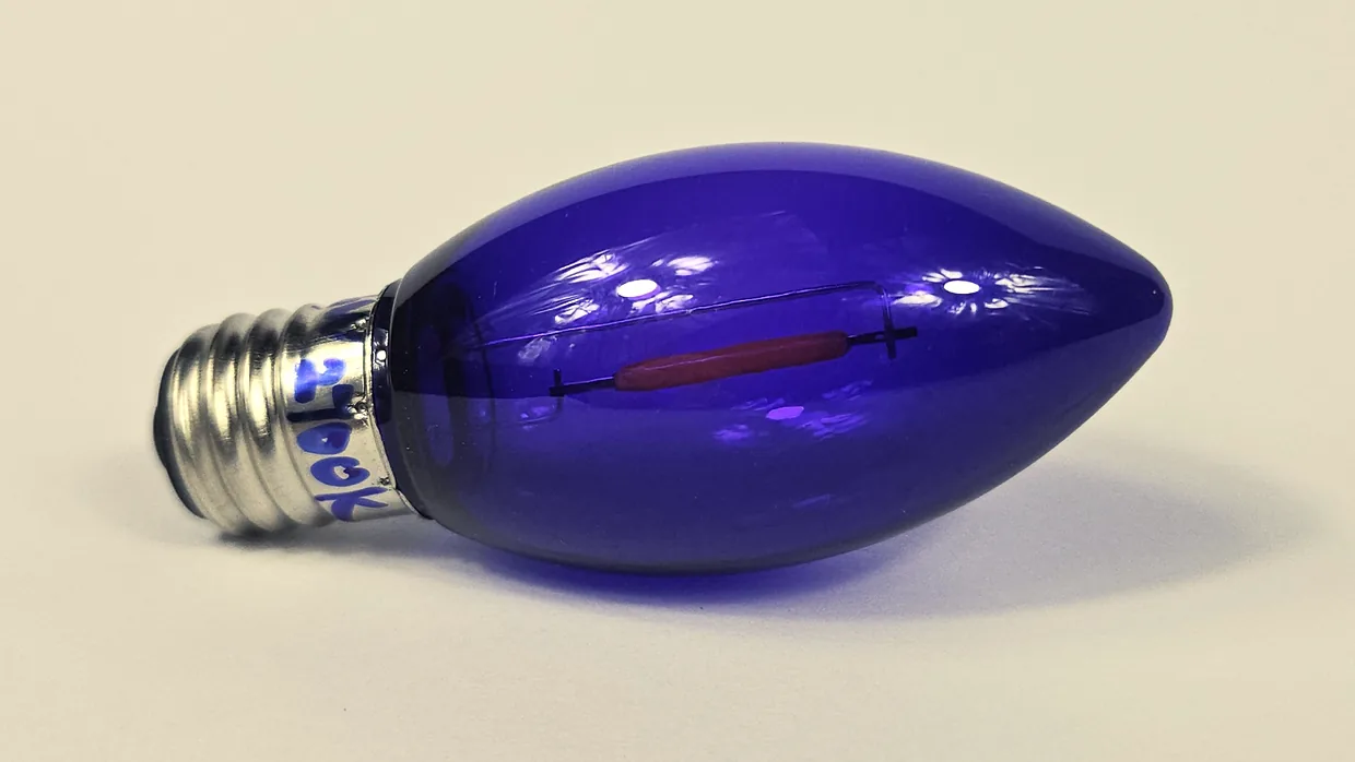 Purple Crystal C9 bulb from the Imperial Mix