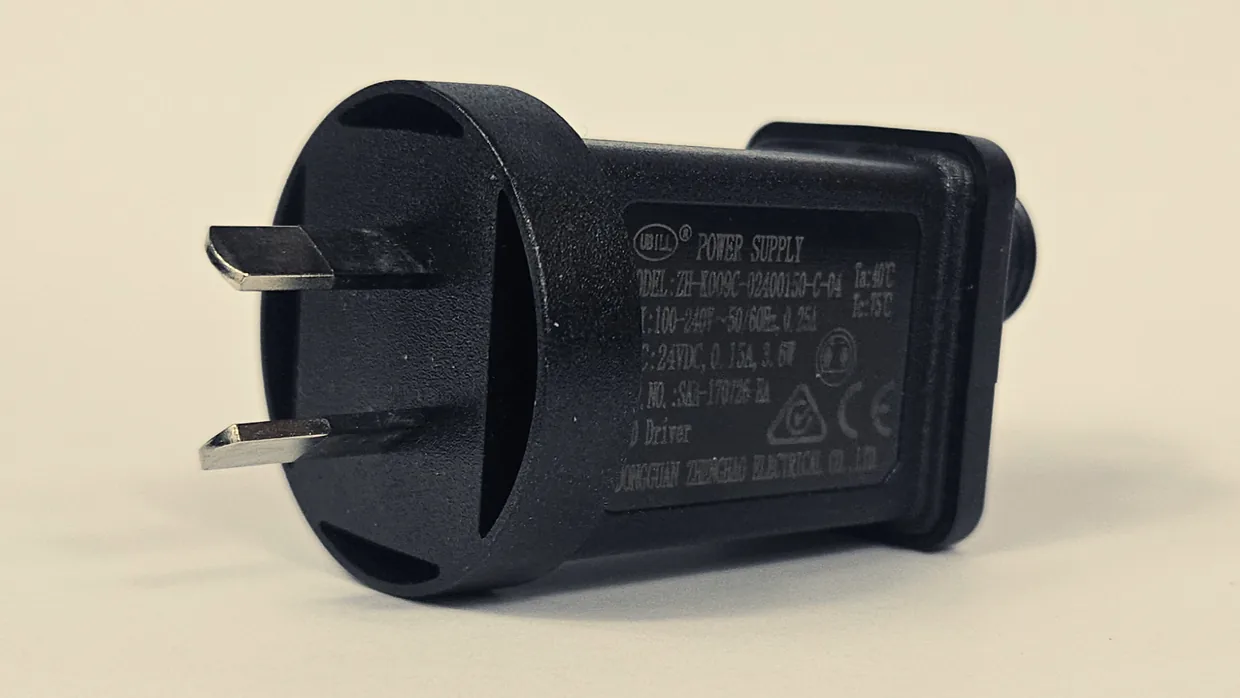 24V IP44 power supply with Australian plug